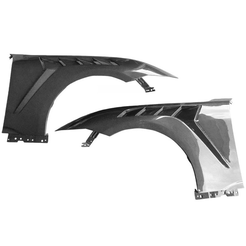 GTD Style Upgrade for Mustang Carbon Fiber Body Kit in 2024, New Mustang High-quality Lightweight Front Mudguard